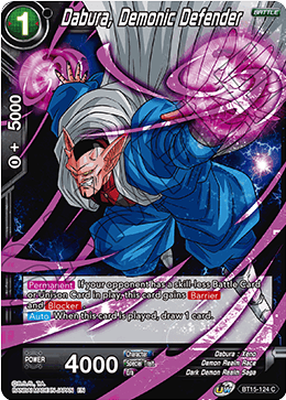 Dabura, Demonic Defender - Saiyan Showdown - Common - BT15-124