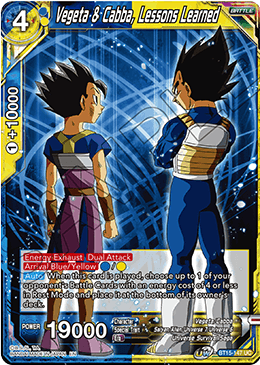 Vegeta & Cabba, Lessons Learned - Saiyan Showdown - Uncommon - BT15-147
