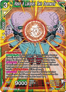 Rasin & Lakasei, Twin Teamwork - Saiyan Showdown - Common - BT15-149