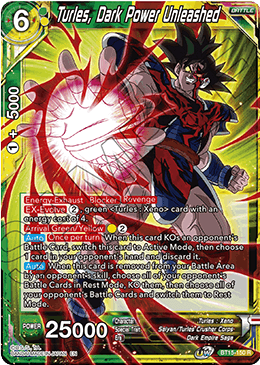 Turles, Dark Power Unleashed - Saiyan Showdown - Rare - BT15-150