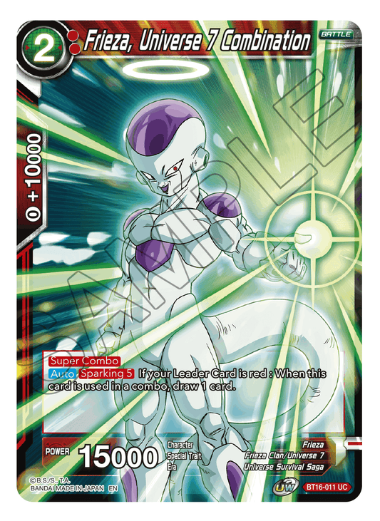 Frieza, Universe 7 Combination - Realm of the Gods - Uncommon - BT16-011