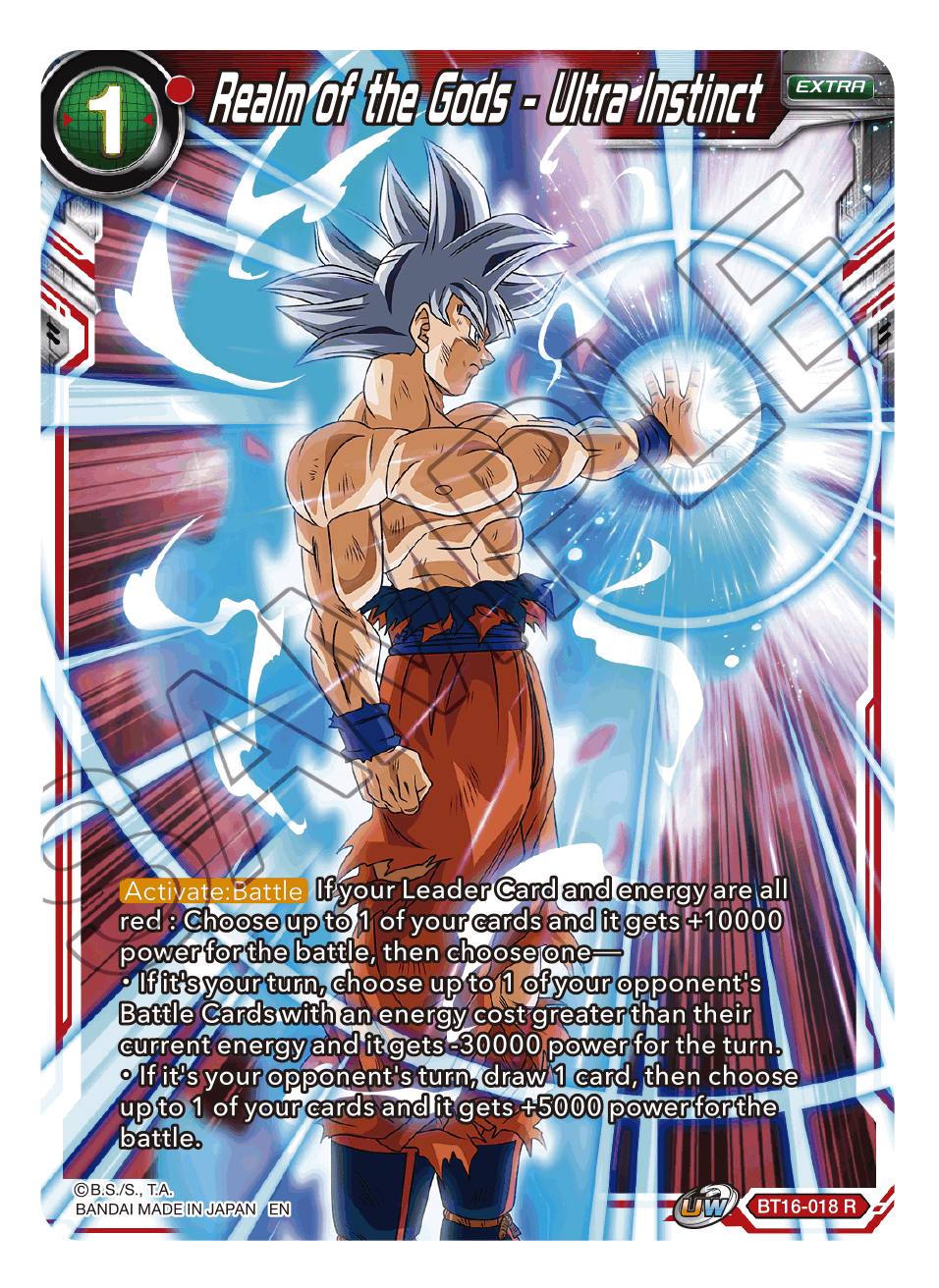 Realm of the Gods - Ultra Instinct - Realm of the Gods - Rare - BT16-018