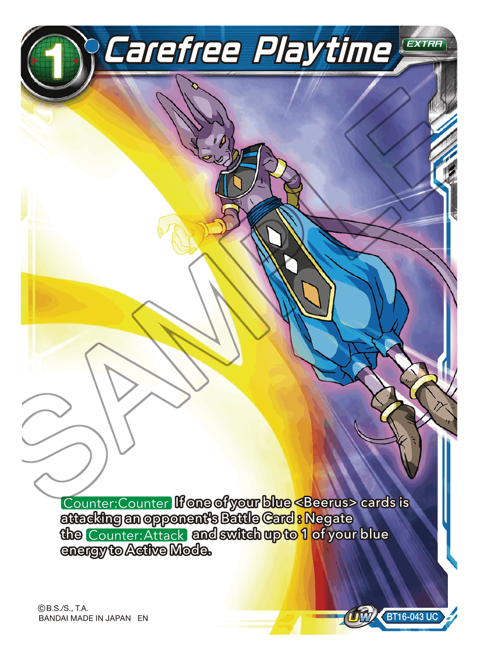 Carefree Playtime - Realm of the Gods - Uncommon - BT16-043