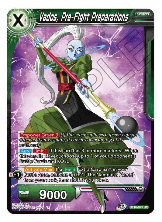 Vados, Pre-Fight Preparations - Realm of the Gods - Uncommon - BT16-049