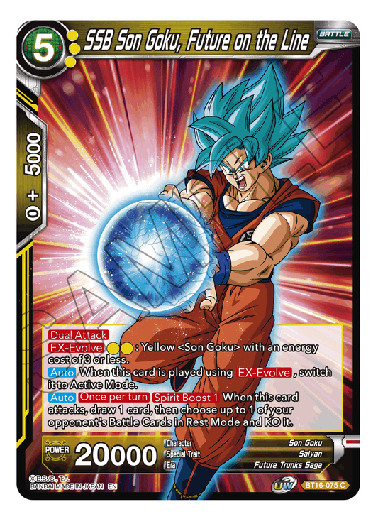 SSB Son Goku, Future on the Line - Realm of the Gods - Common - BT16-075