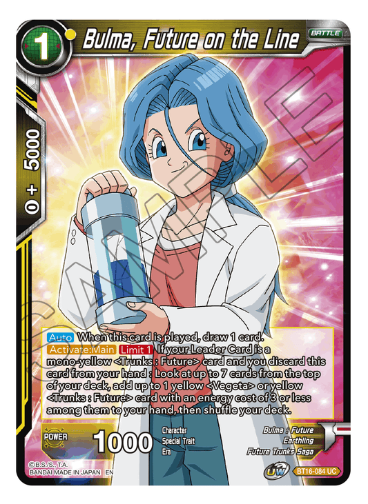 Bulma, Future on the Line - Realm of the Gods - Uncommon - BT16-084