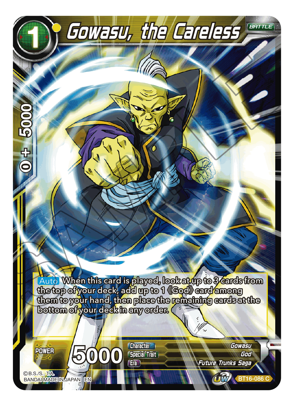 Gowasu, the Careless - Realm of the Gods - Common - BT16-086