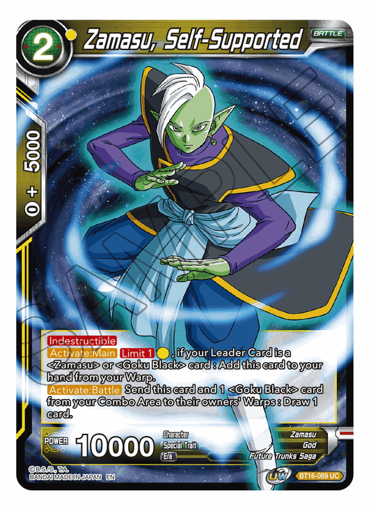 Zamasu, Self-Supported - Realm of the Gods - Uncommon - BT16-089