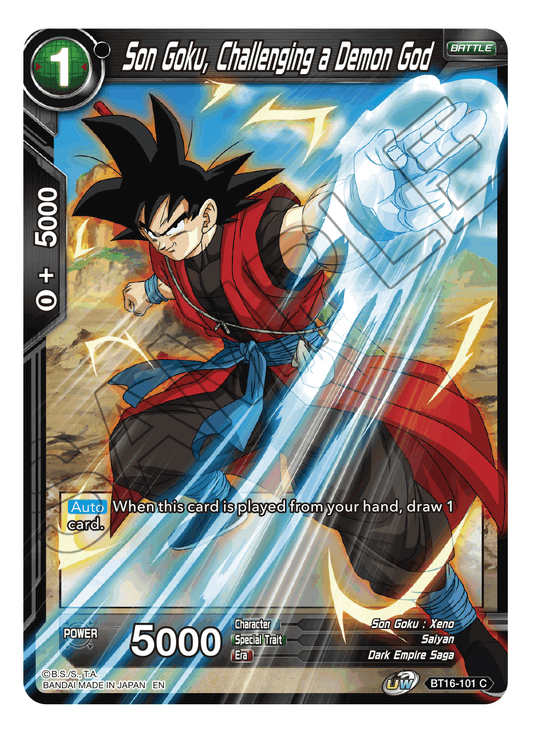 Son Goku, Challenging a Demon God - Realm of the Gods - Common - BT16-101