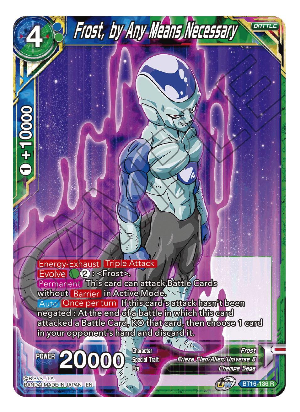 Frost, by Any Means Necessary - Realm of the Gods - Rare - BT16-136