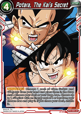 Potara, The Kai's Secret - Union Force - Uncommon - BT2-030