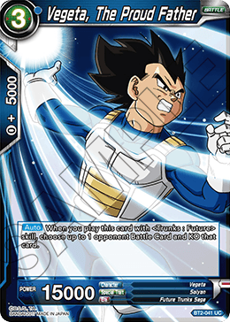 Vegeta, The Proud Father - Union Force - Uncommon - BT2-041