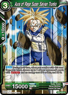 Aura of Rage Super Saiyan Trunks - Union Force - Common - BT2-079