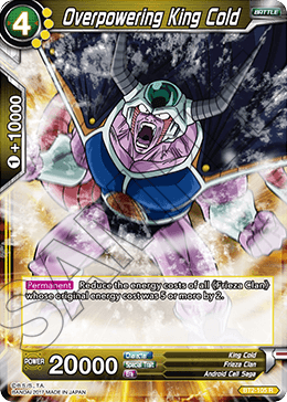 Overpowering King Cold - Union Force - Rare - BT2-105