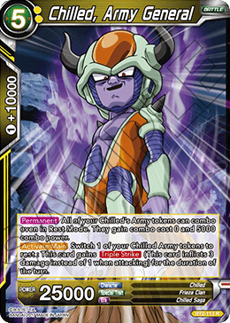 Chilled, Army General - Union Force - Rare - BT2-112