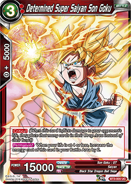 Determined Super Saiyan Son Goku - Cross Worlds - Uncommon - BT3-005