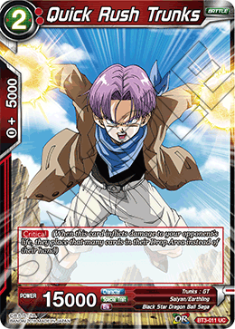 Quick Rush Trunks - Cross Worlds - Uncommon - BT3-011