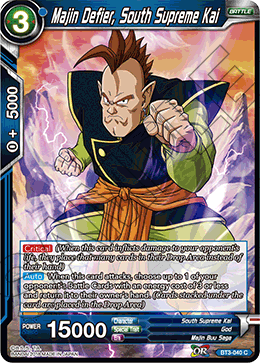 Majin Defier, South Supreme Kai - Cross Worlds - Common - BT3-040