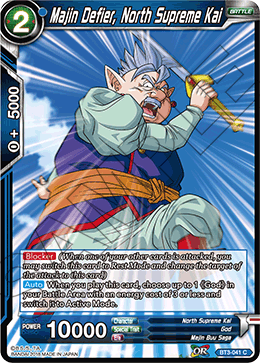 Majin Defier, North Supreme Kai - Cross Worlds - Common - BT3-041