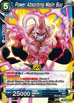 Power Absorbing Majin Buu - Cross Worlds - Rare - BT3-049