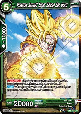 Pressure Assault Super Saiyan Son Goku - Cross Worlds - Uncommon - BT3-058