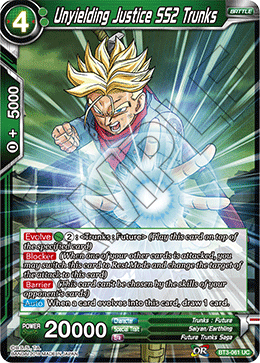 Unyielding Justice SS2 Trunks - Cross Worlds - Uncommon - BT3-061