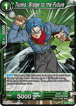 Trunks, Bridge to the Future (Reprint) - Battle Evolution Booster - Common - BT3-062