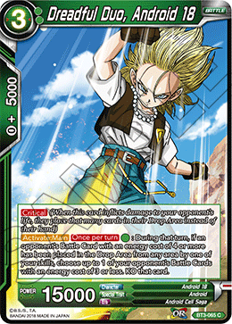 Dreadful Duo, Android 18 - Cross Worlds - Common - BT3-065