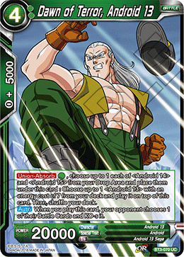 Dawn of Terror, Android 13 (Reprint) - Battle Evolution Booster - Uncommon - BT3-070
