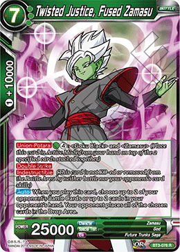 Twisted Justice, Fused Zamasu - Cross Worlds - Rare - BT3-076