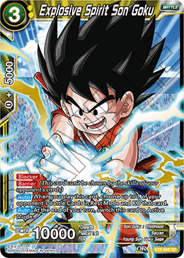 Explosive Spirit Son Goku - Cross Worlds - Super Rare - BT3-088
