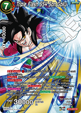 Triple Flash SS4 Son Goku - Revision Pack 2020 - Super Rare - BT4-003