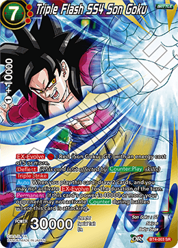 Triple Flash SS4 Son Goku - Colossal Warfare - Super Rare - BT4-003