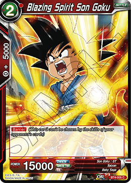 Blazing Spirit Son Goku - Colossal Warfare - Common - BT4-005
