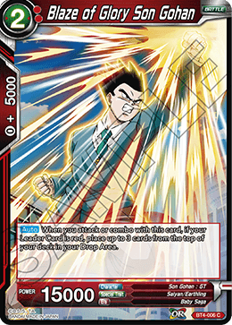 Blaze of Glory Son Gohan - Colossal Warfare - Common - BT4-006