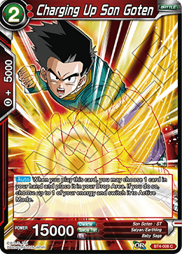 Charging Up Son Goten - Colossal Warfare - Common - BT4-008