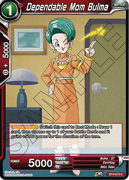 Dependable Mom Bulma - Colossal Warfare - Common - BT4-013