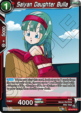 Saiyan Daughter Bulla - Colossal Warfare - Common - BT4-014