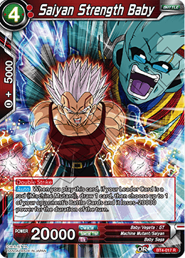 Saiyan Strength Baby - Colossal Warfare - Rare - BT4-017