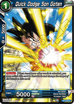 Quick Dodge Son Goten - Colossal Warfare - Common - BT4-029