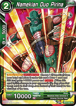 Namekian Duo Pirina - Colossal Warfare - Uncommon - BT4-058