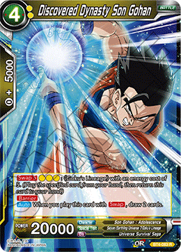 Discovered Dynasty Son Gohan - Colossal Warfare - Rare - BT4-083