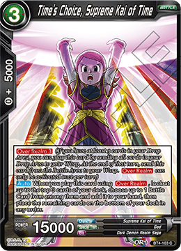 Time's Choice, Supreme Kai of Time - Colossal Warfare - Common - BT4-103