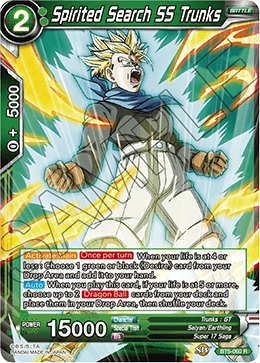 Spirited Search SS Trunks - Miraculous Revival - Rare - BT5-060
