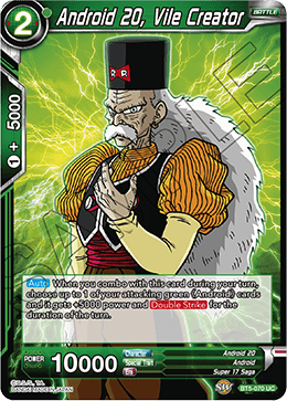 Android 20, Vile Creator - Miraculous Revival - Uncommon - BT5-070