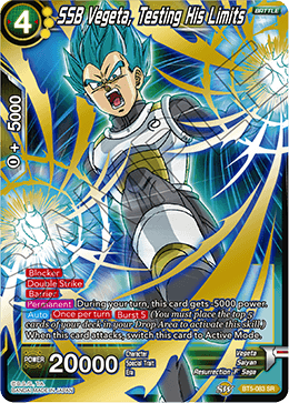 SSB Vegeta, Testing His Limits - Miraculous Revival - Super Rare - BT5-083