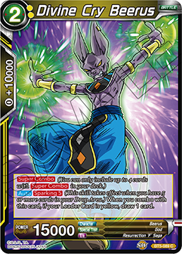Divine Cry Beerus - Miraculous Revival - Common - BT5-089