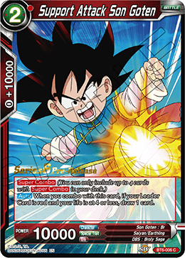 Support Attack Son Goten - Destroyer Kings Pre-Release Cards - Common - BT6-006_PR