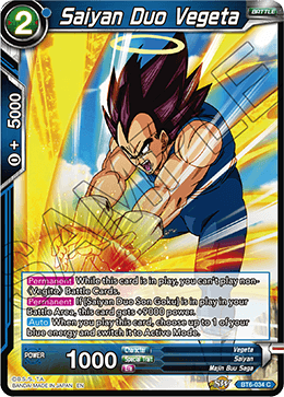 Saiyan Duo Vegeta - Destroyer Kings - Common - BT6-034