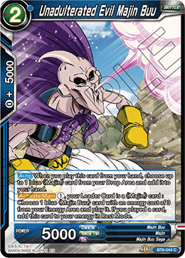 Unadulterated Evil Majin Buu - Destroyer Kings - Common - BT6-044
